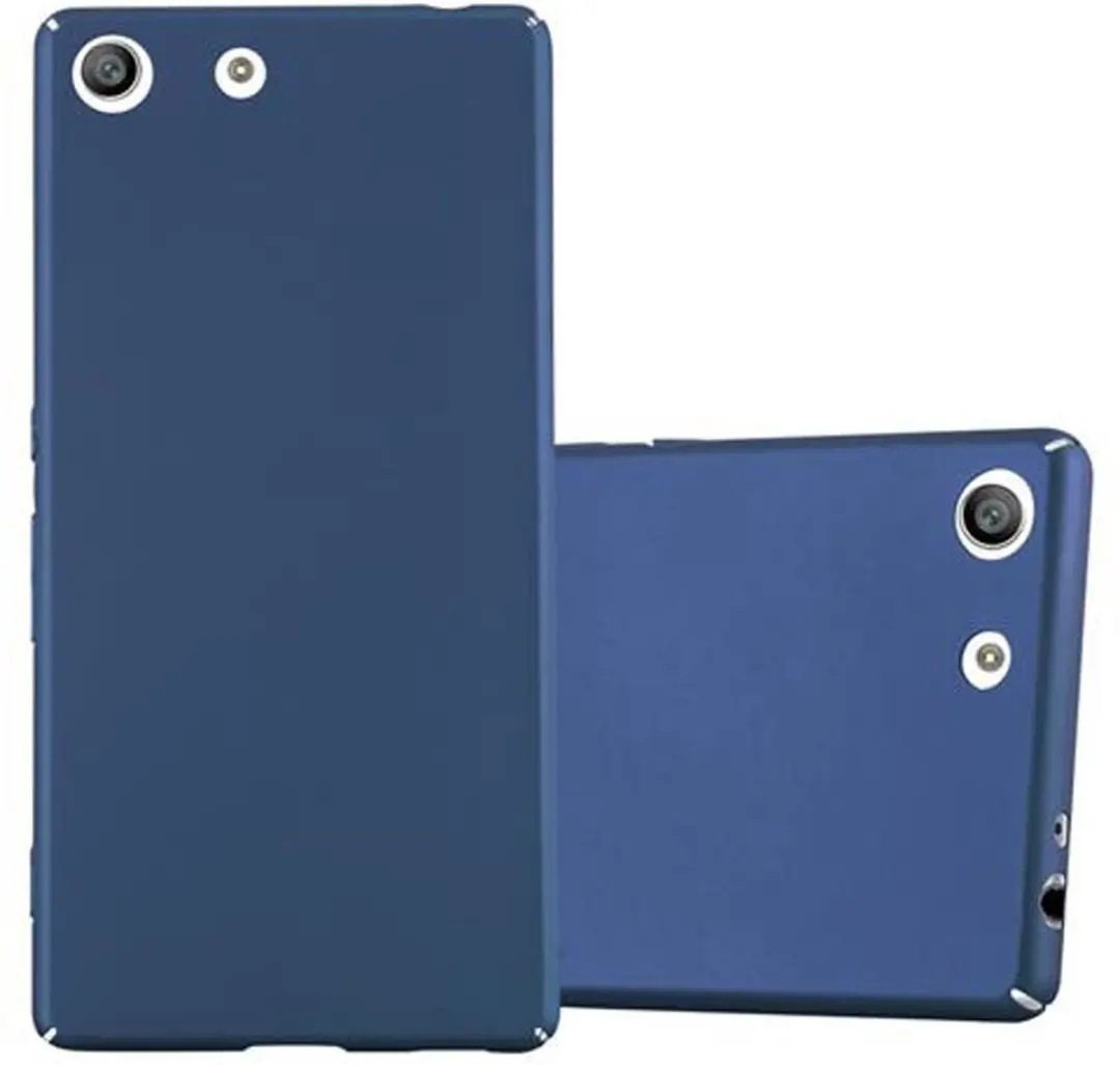Cadorabo Hoesje geschikt voor Sony Xperia M5 in METAAL BLAUW