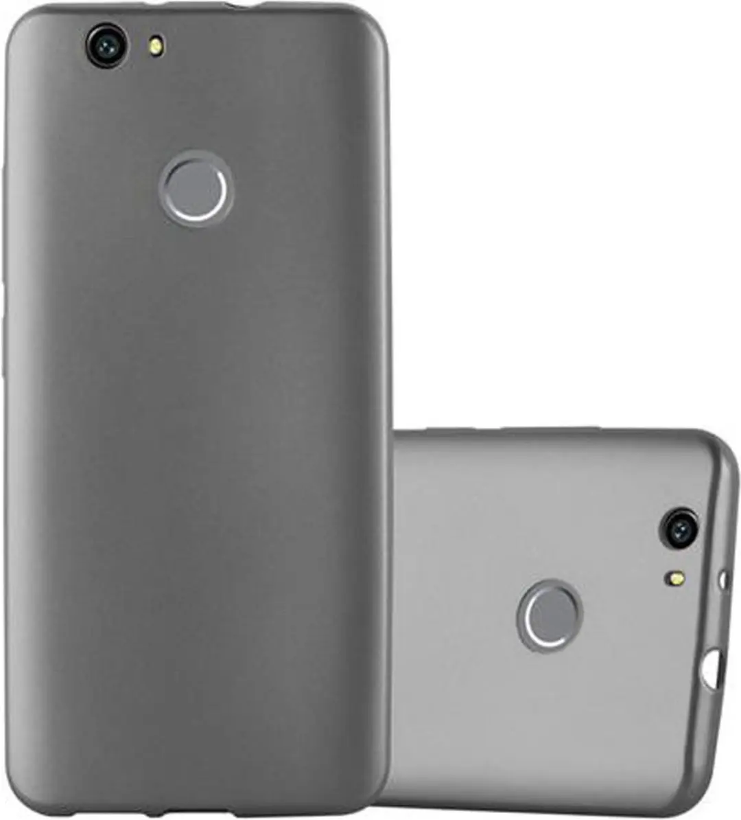 Cadorabo Hoesje geschikt voor Huawei NOVA in METALLIC GRIJS