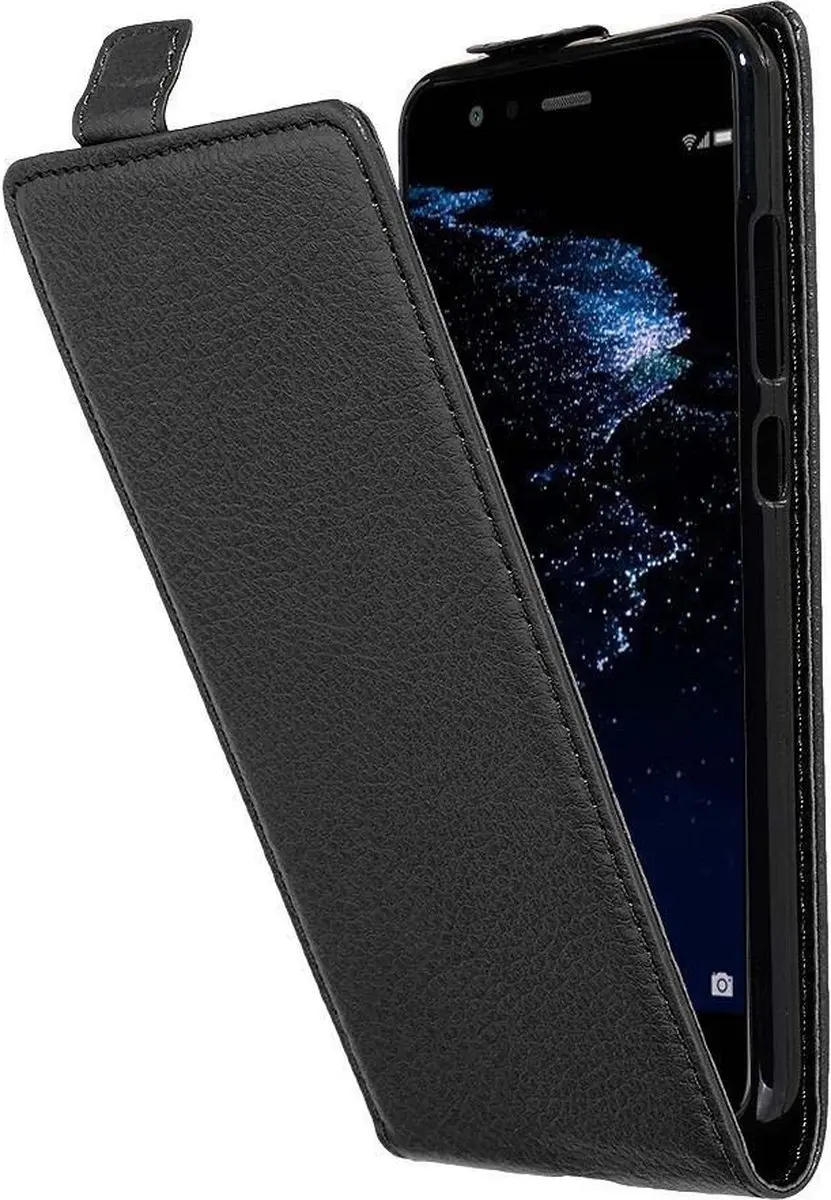 Cadorabo Hoesje geschikt voor Huawei P10 LITE in ZWARTE OXIDE
