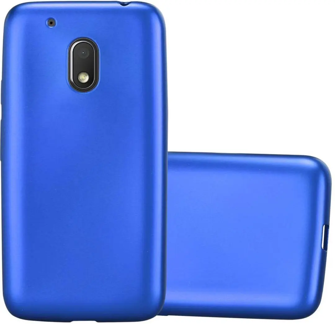 Cadorabo Hoesje geschikt voor Motorola MOTO G4 PLAY in METAAL BLAUW