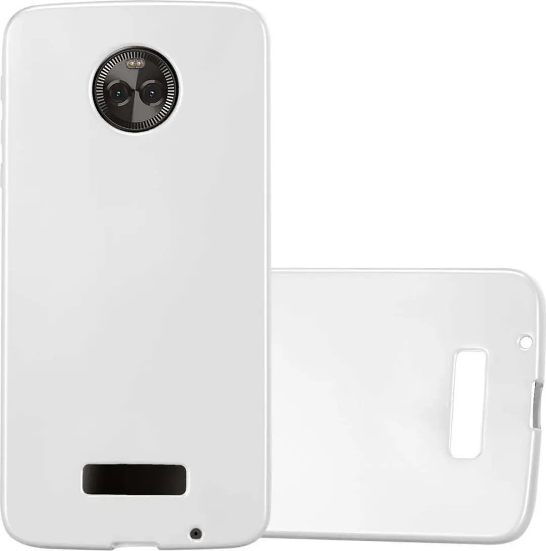 Cadorabo Hoesje geschikt voor Motorola MOTO Z in METALLIC ZILVER