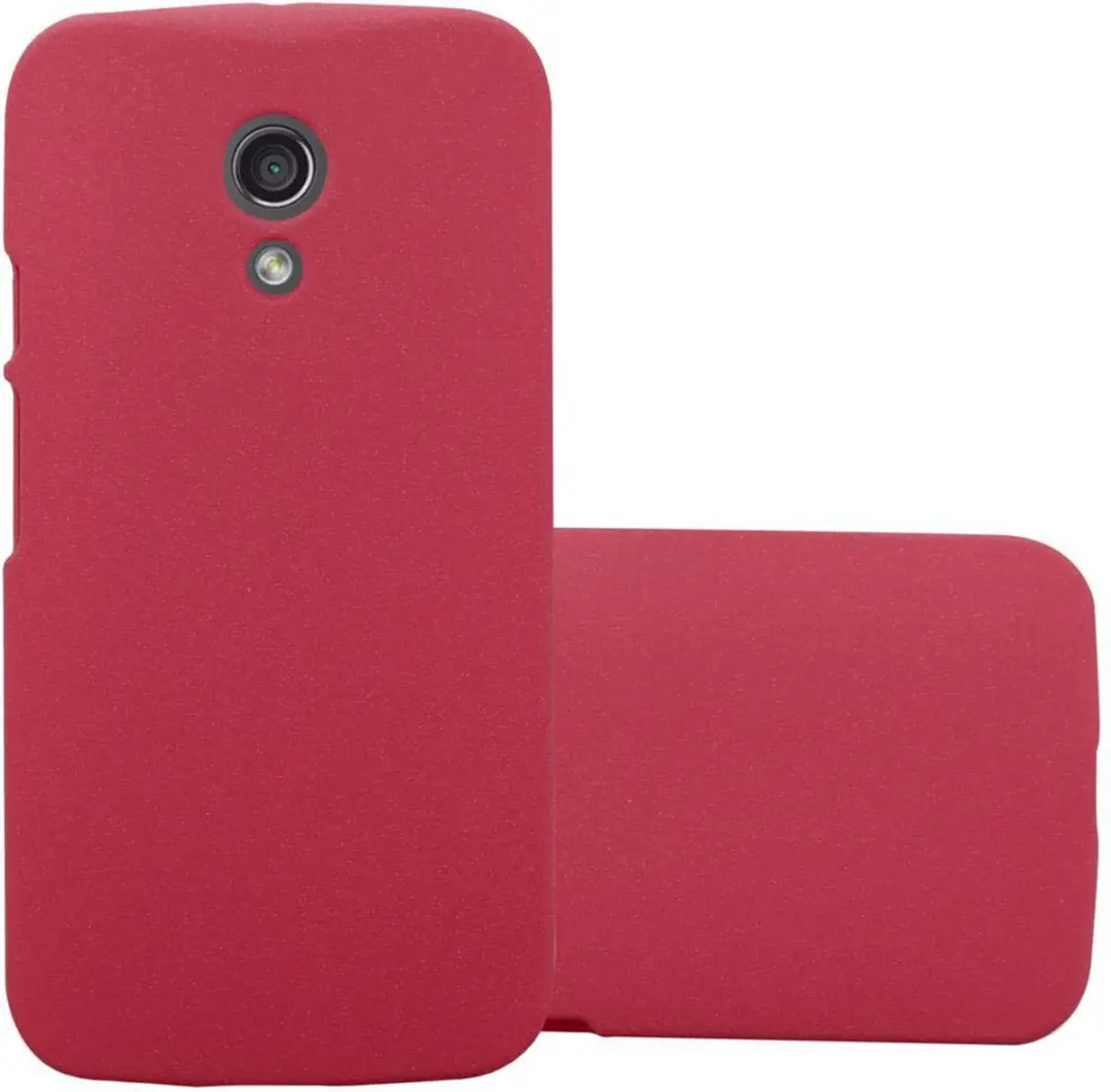 Cadorabo Hoesje geschikt voor Motorola MOTO Z2 in FROSTY ROOD