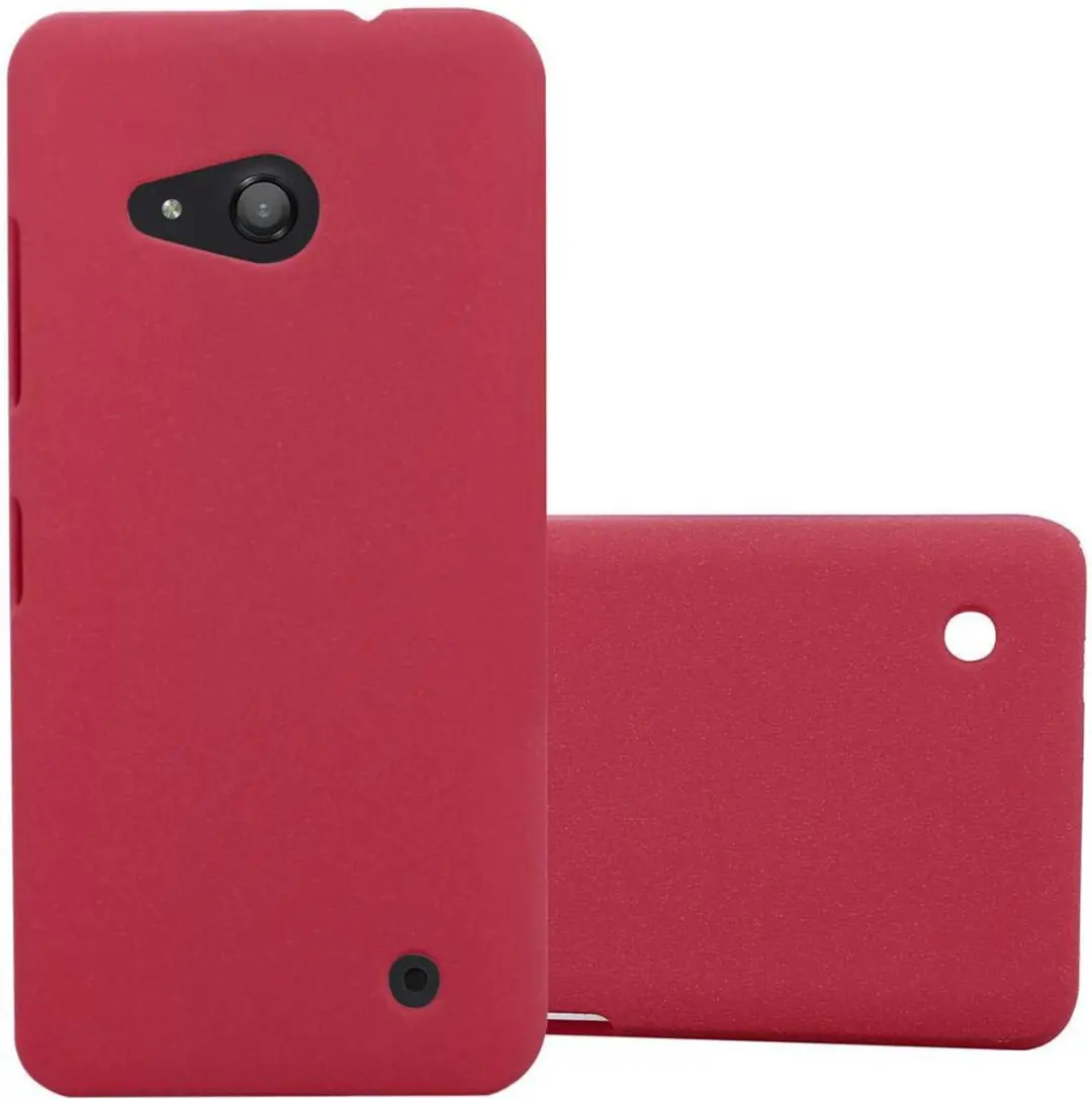 Cadorabo Hoesje geschikt voor Nokia Lumia 550 in FROSTY ROOD