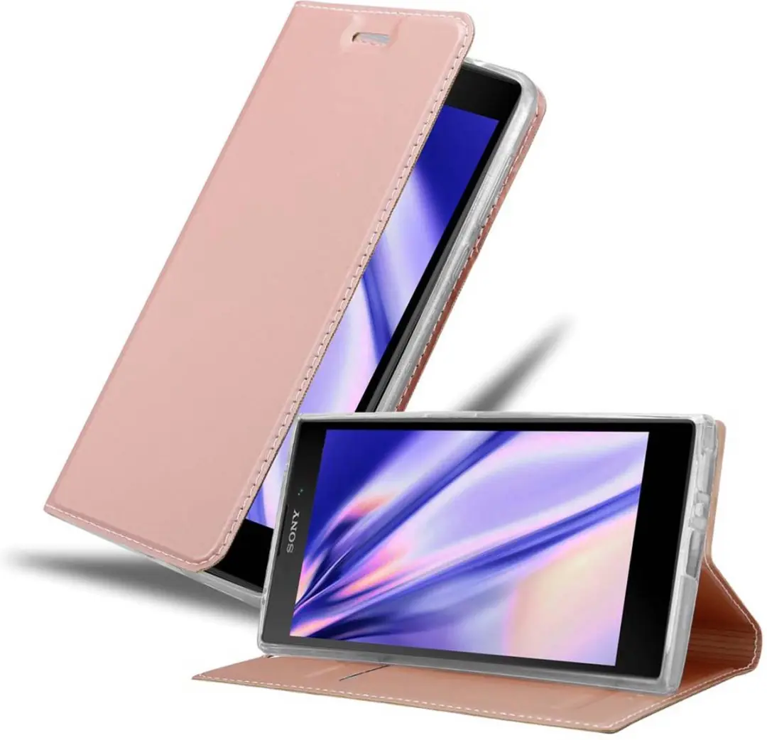 Cadorabo Hoesje geschikt voor Sony Xperia L2 in CLASSY ROSE GOUD