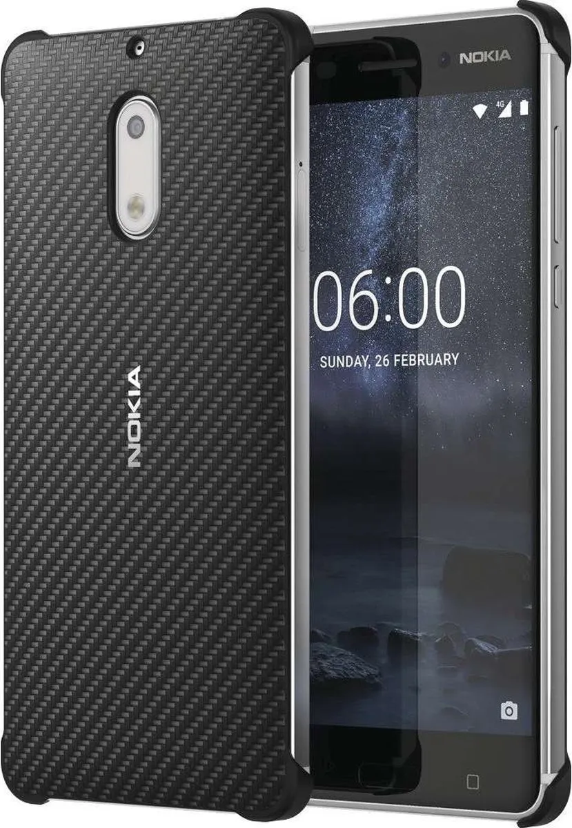 Nokia Carbon Fiber Back Case - Zwart - N6900405501 - afbeelding 6 van 6