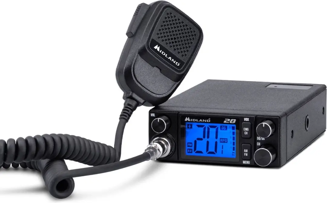 Midland 28 CB C1563 CB-radio - Zwart - afbeelding 3 van 4