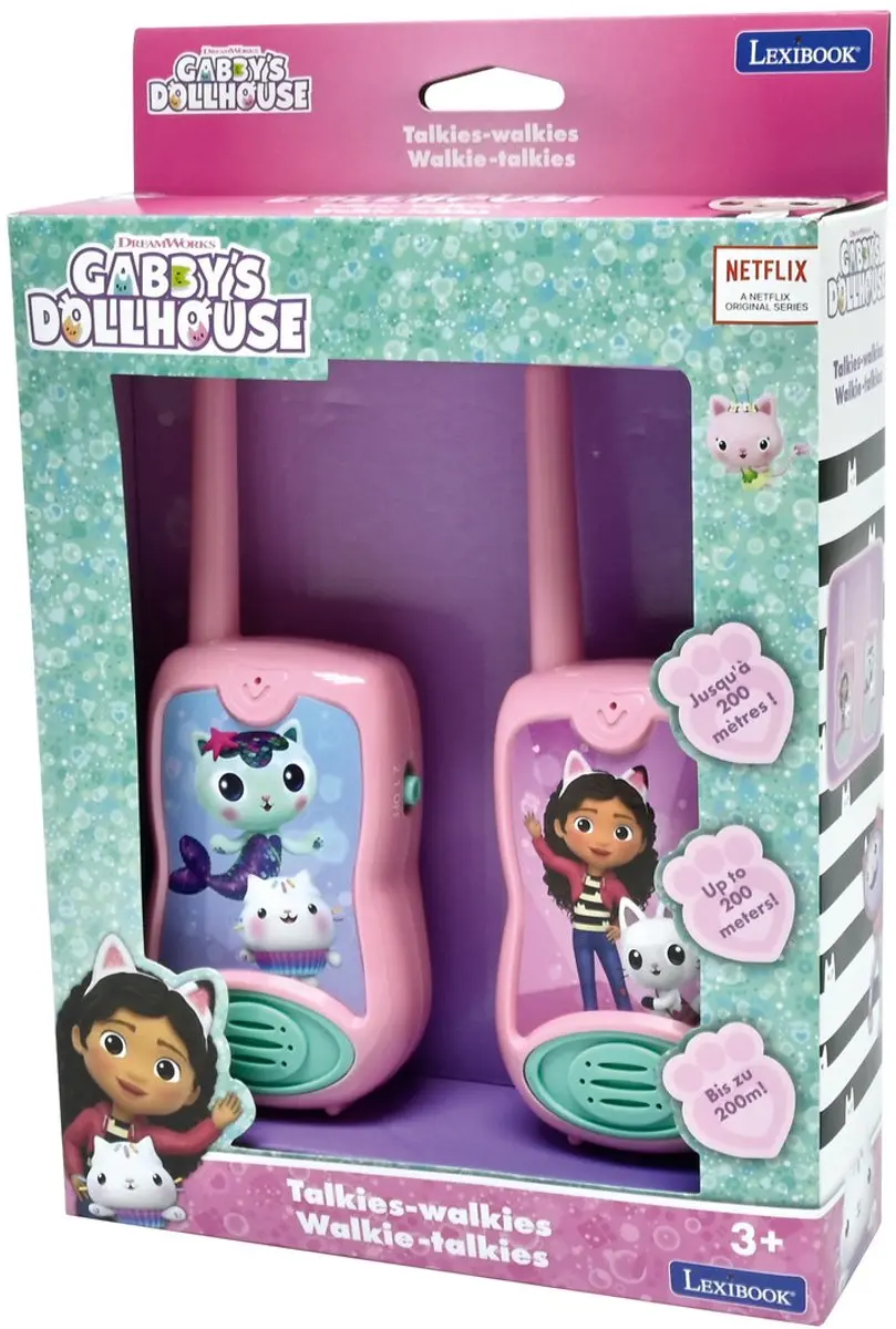 Lexibook Gabby’s Dollhouse Walkietalkie TW12GDH - 120m - afbeelding 4 van 6