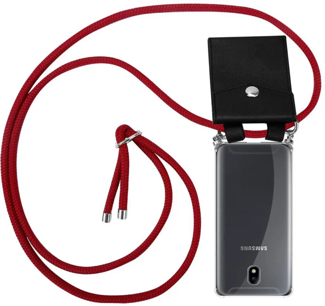 Cadorabo Hoesje geschikt voor Samsung Galaxy J7 2018 in ROBIJN ROOD