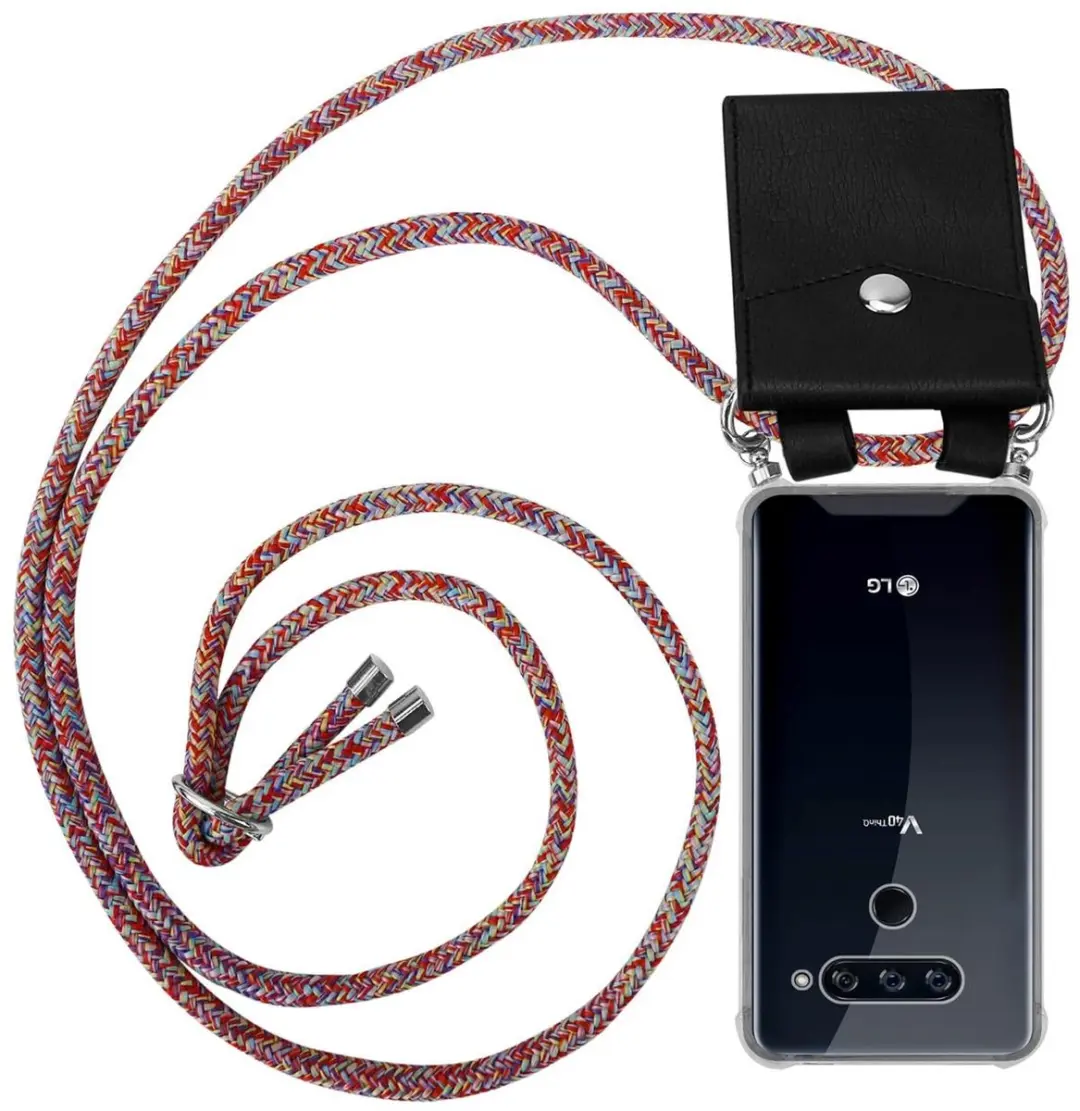 Cadorabo Hoesje geschikt voor LG V40 in KLEURRIJKE PAPEGAAI