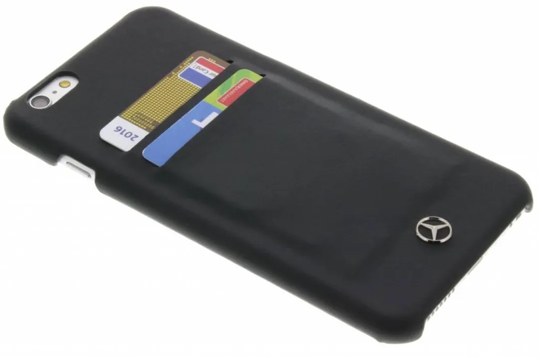 Mercedes-Benz Pure Line Card Slot Back Case - iPhone 6/6S Plus 2 Stuks - Zwart