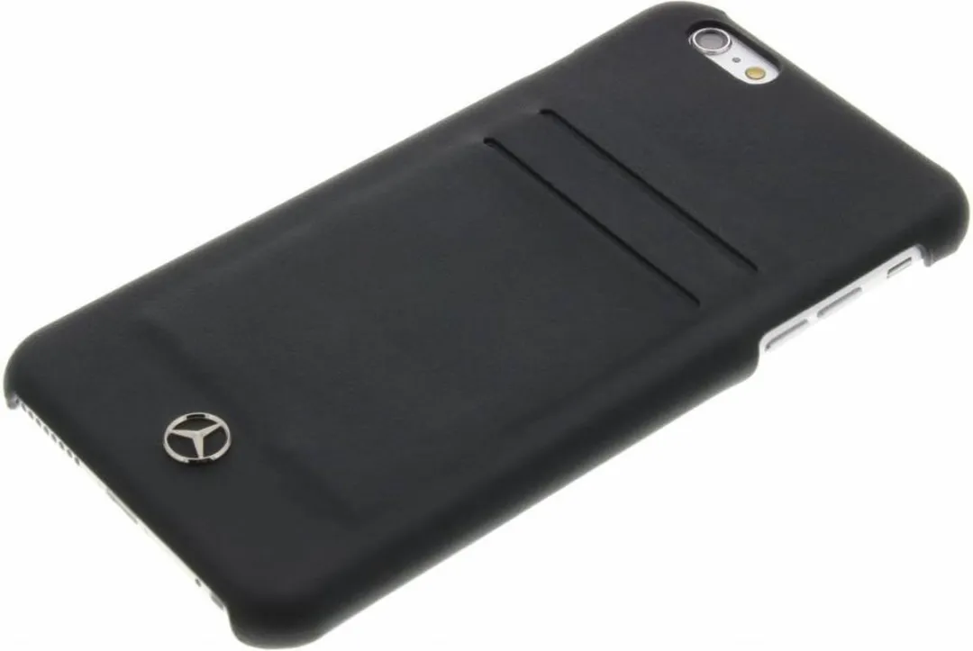 Mercedes-Benz Pure Line Card Slot Back Case - iPhone 6/6S Plus 2 Stuks - Zwart