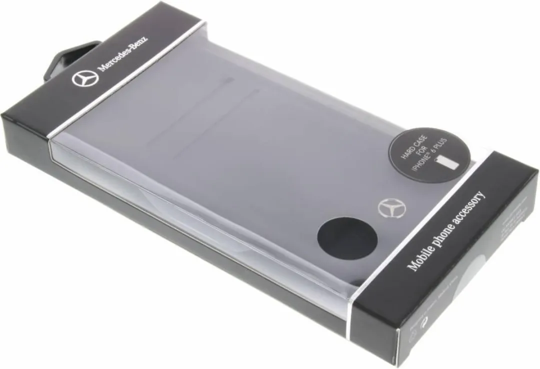 Mercedes-Benz Pure Line Card Slot Back Case - iPhone 6/6S Plus 2 Stuks - Zwart - afbeelding 6 van 6