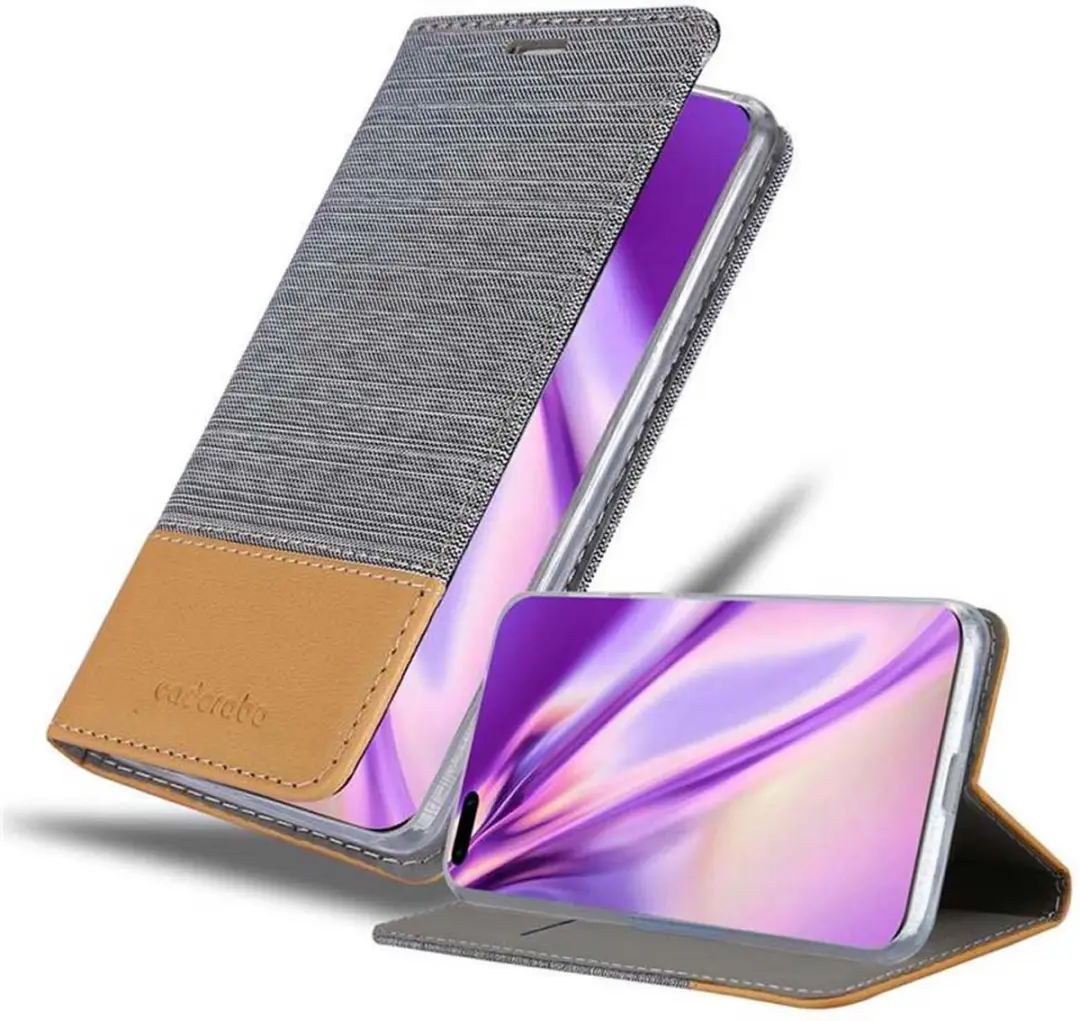 Cadorabo Hoesje geschikt voor Huawei P40 PRO / P40 PRO+ in LICHTGRIJS BRUIN