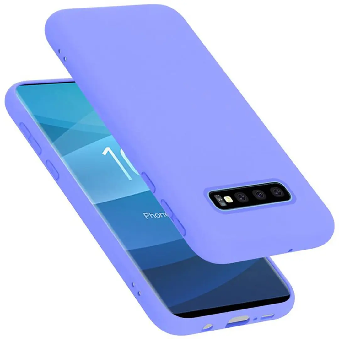 Cadorabo Hoesje geschikt voor Samsung Galaxy S10 PLUS in LIQUID LICHT PAARS