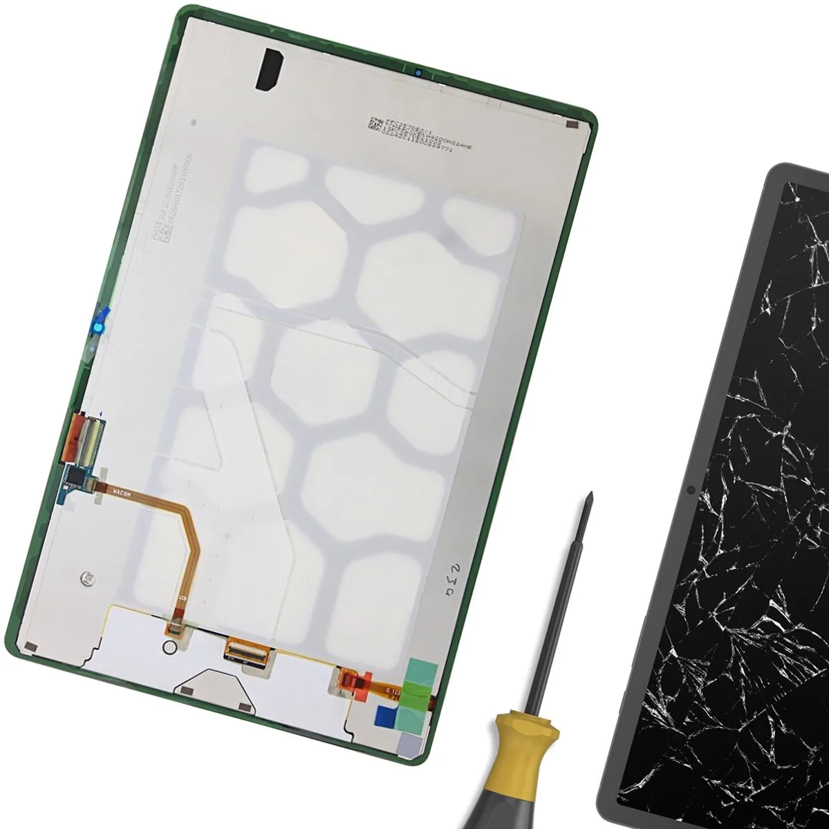Samsung, Compleet Origineel Scherm voor Samsung Galaxy Tab S10 Plus LCD-paneel Service Pack, Zwart