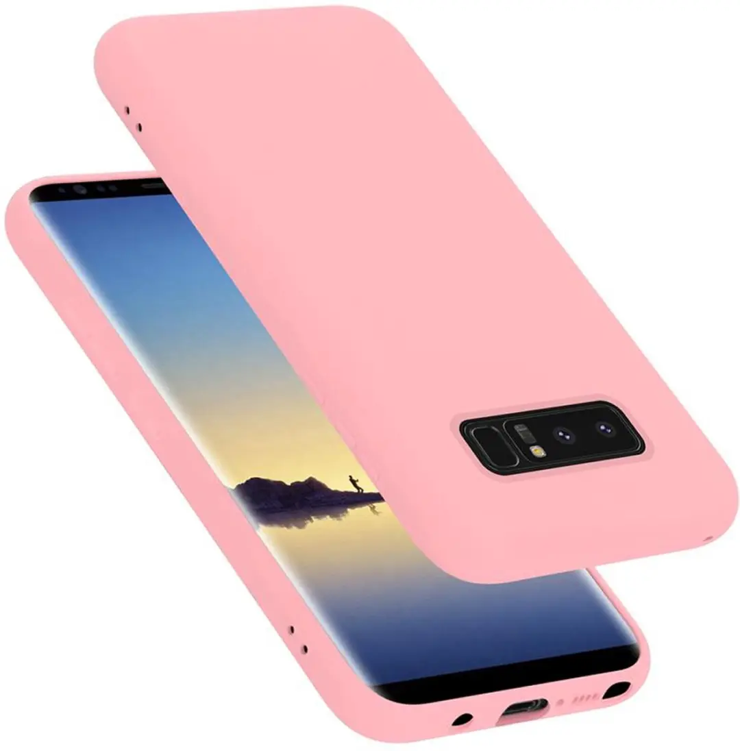 Cadorabo Hoesje geschikt voor Samsung Galaxy NOTE 8 in LIQUID ROZE