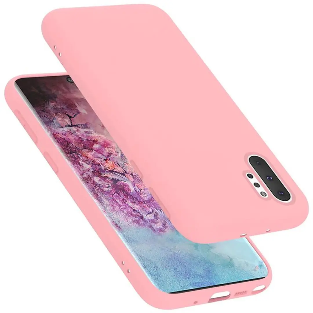 Cadorabo Hoesje geschikt voor Samsung Galaxy NOTE 10 PLUS in LIQUID ROZE