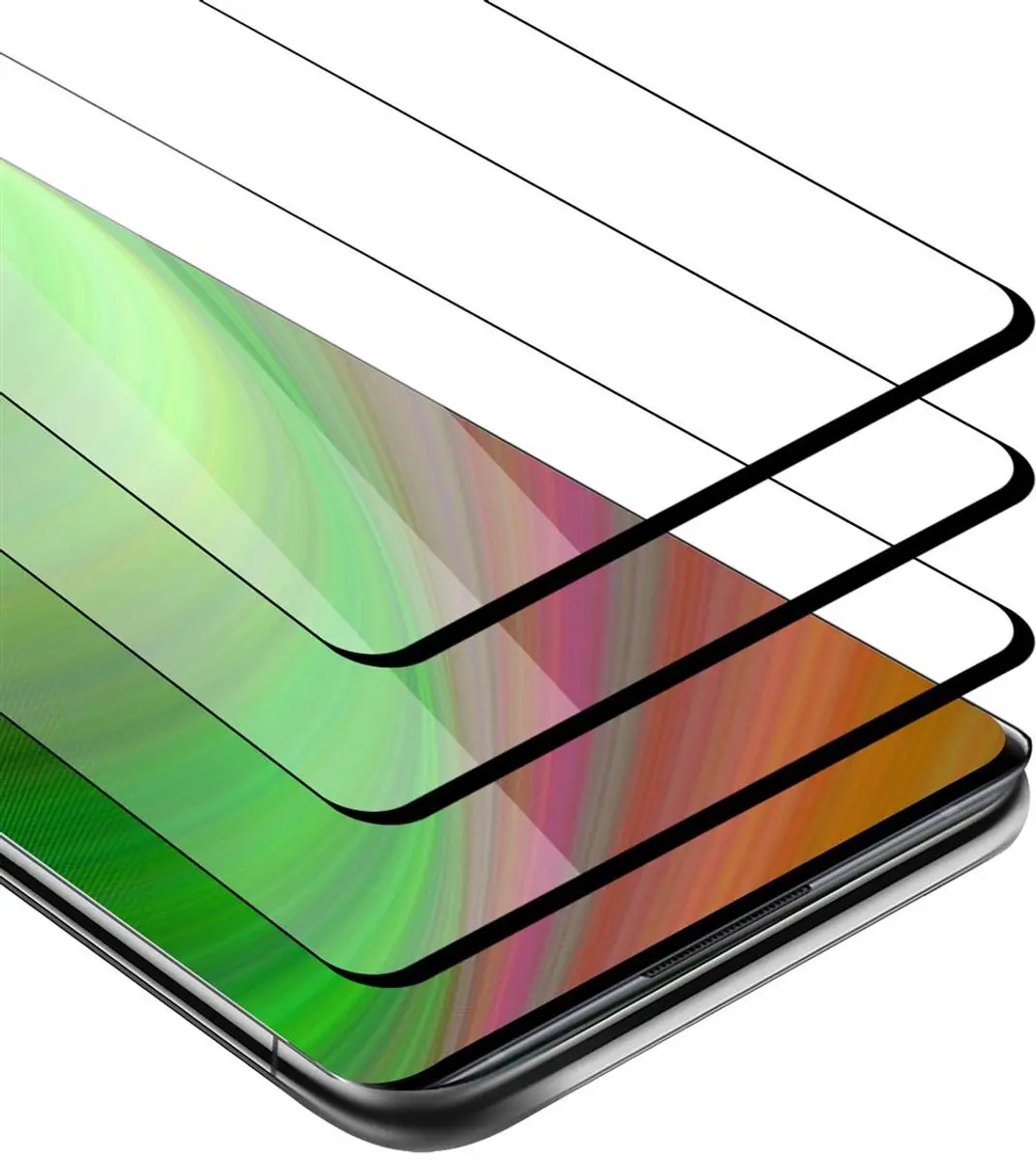 Cadorabo 3x Screenprotector geschikt voor Vivo NEX 3 Volledig scherm pantserfoli