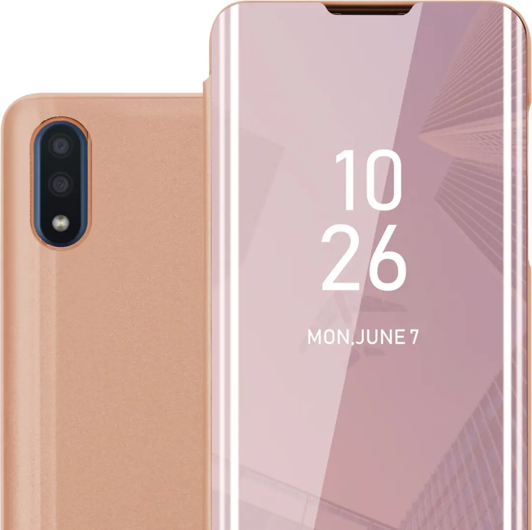 Cadorabo Hoesje geschikt voor Samsung Galaxy A01 in KUNZIET ROZE