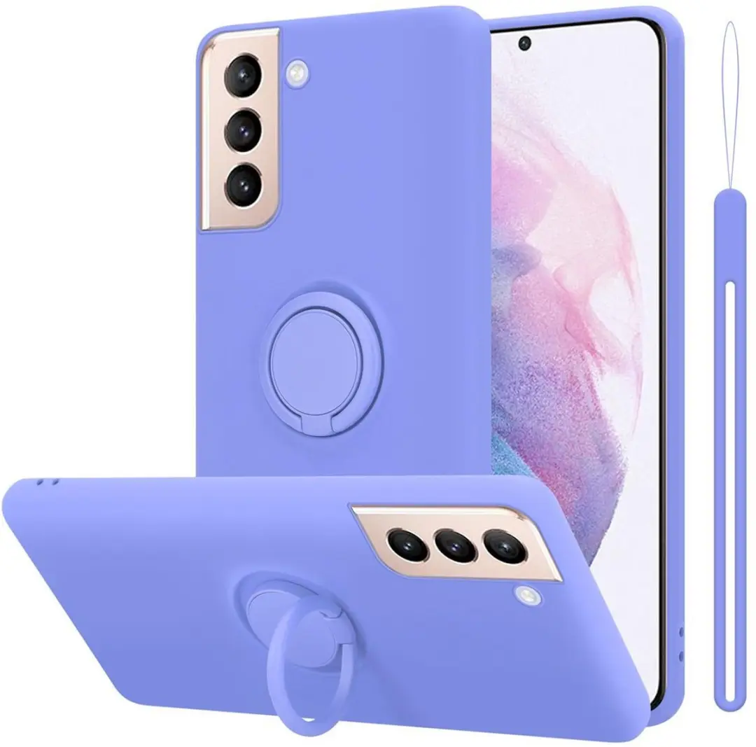 Cadorabo Hoesje geschikt voor Samsung Galaxy S21 PLUS in LIQUID LICHT PAARS
