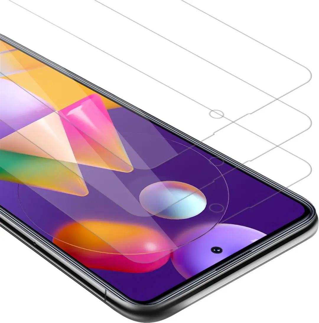 Cadorabo 3x Screenprotector geschikt voor Samsung Galaxy M31s