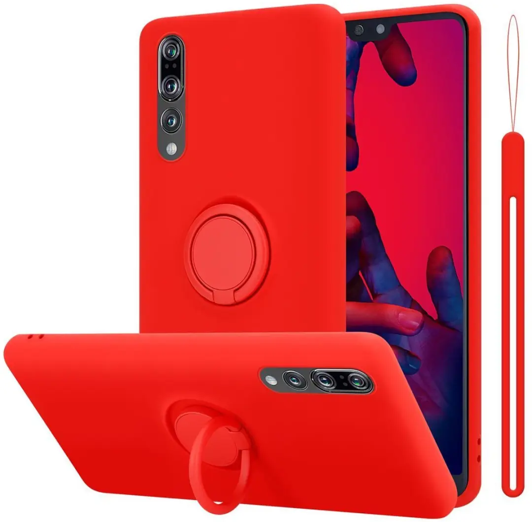 Cadorabo Hoesje geschikt voor Huawei P20 PRO / P20 PLUS in LIQUID ROOD