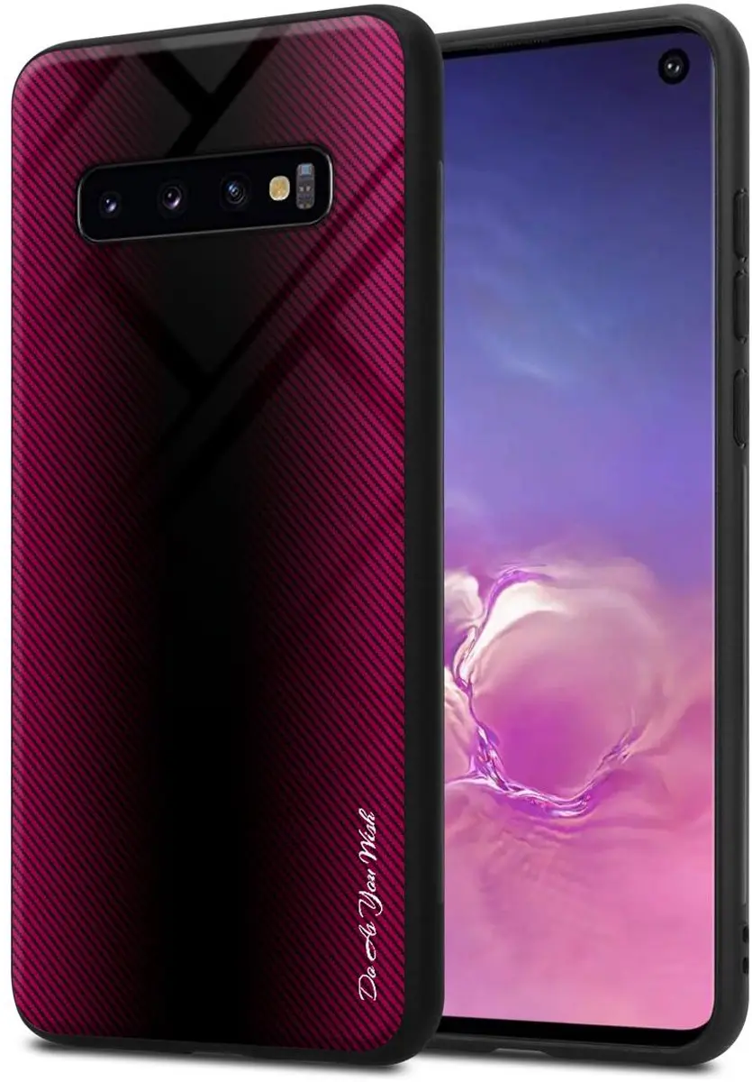 Cadorabo Hoesje geschikt voor Samsung Galaxy S10 4G in PAARS ROZE