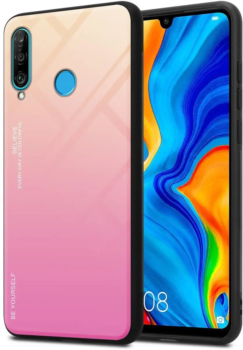 Cadorabo Hoesje geschikt voor Huawei P30 LITE in GEEL