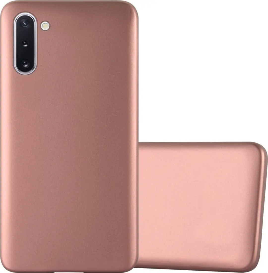 Cadorabo Hoesje geschikt voor Samsung Galaxy NOTE 10 in METALLIC ROSE GOUD