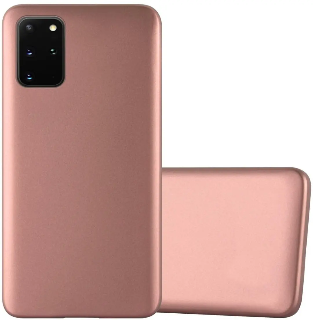 Cadorabo Hoesje geschikt voor Samsung Galaxy S20 PLUS in METALLIC ROSE GOUD