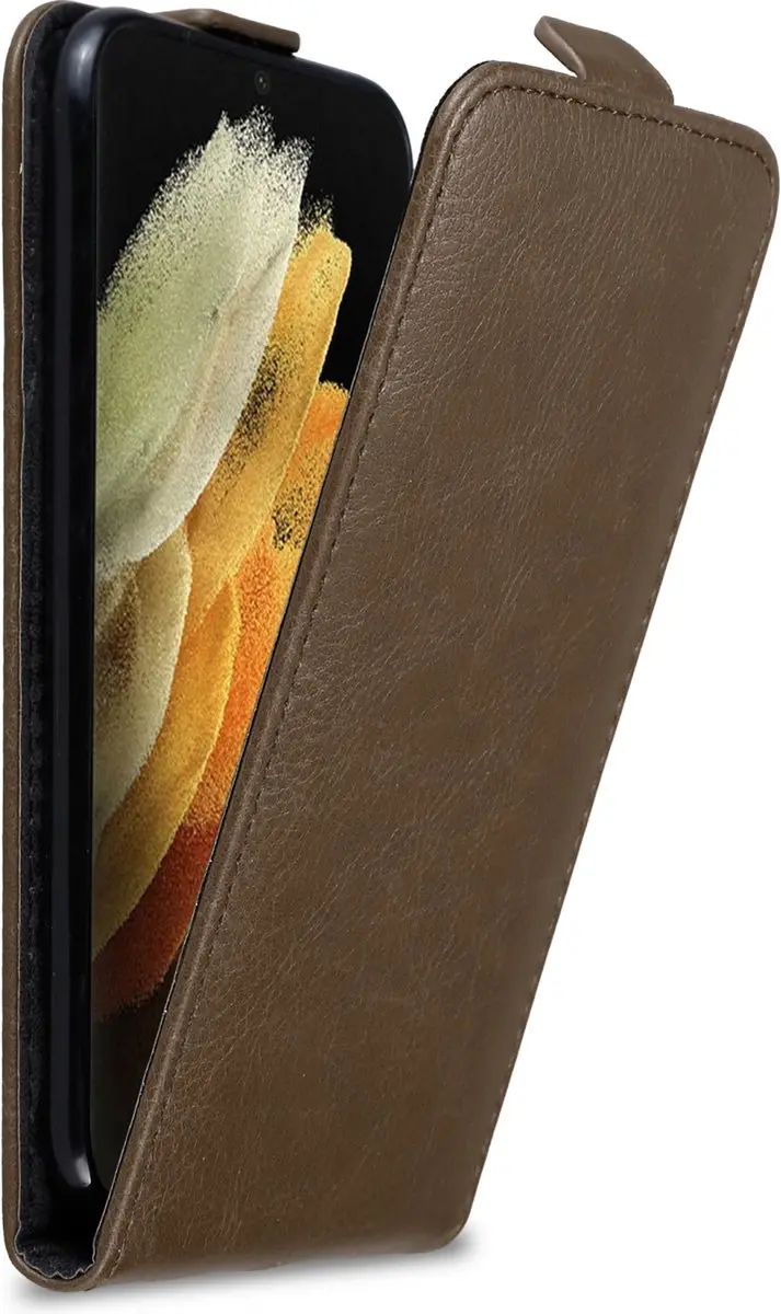 Cadorabo Hoesje geschikt voor Samsung Galaxy S22 ULTRA in KOFFIE BRUIN