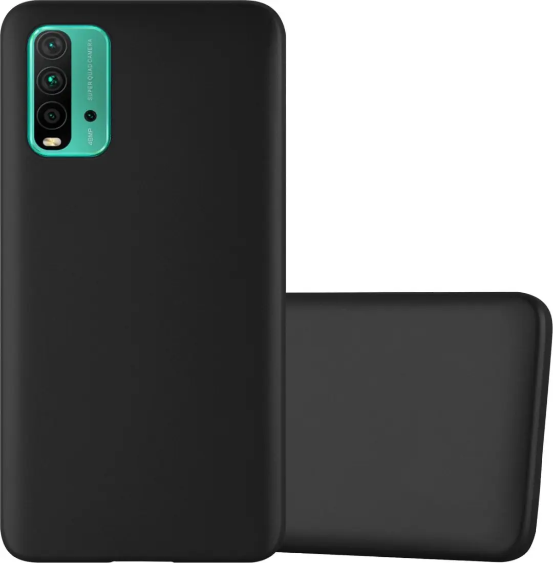 Cadorabo Hoesje geschikt voor Xiaomi RedMi 9T / POCO M3 in METALLIC ZWART