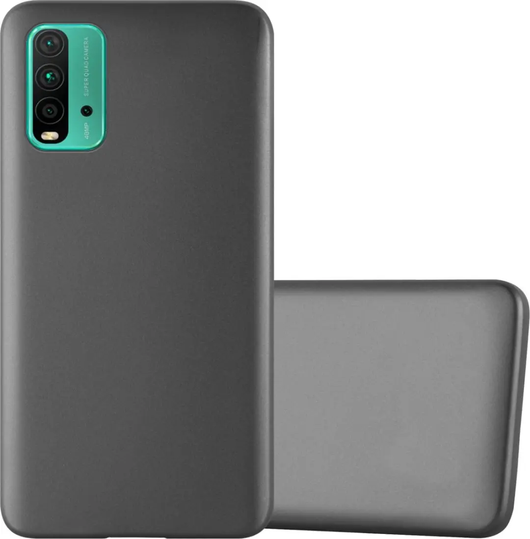 Cadorabo Hoesje geschikt voor Xiaomi RedMi 9T / POCO M3 in METALLIC GRIJS