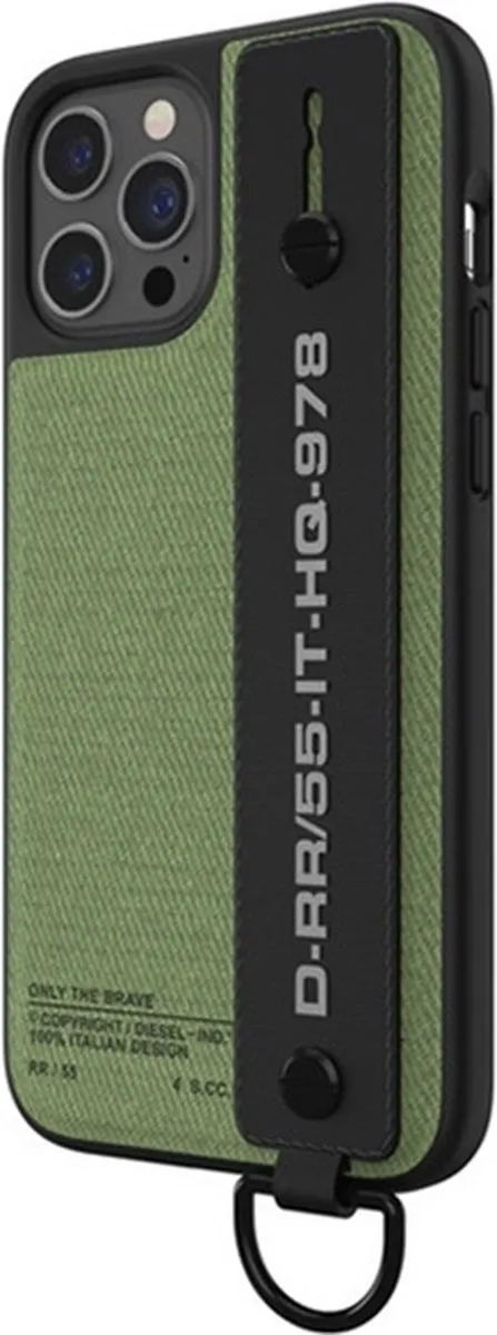 Diesel Utility Twill Back Case - iPhone 12/12 Pro Groen - afbeelding 5 van 6