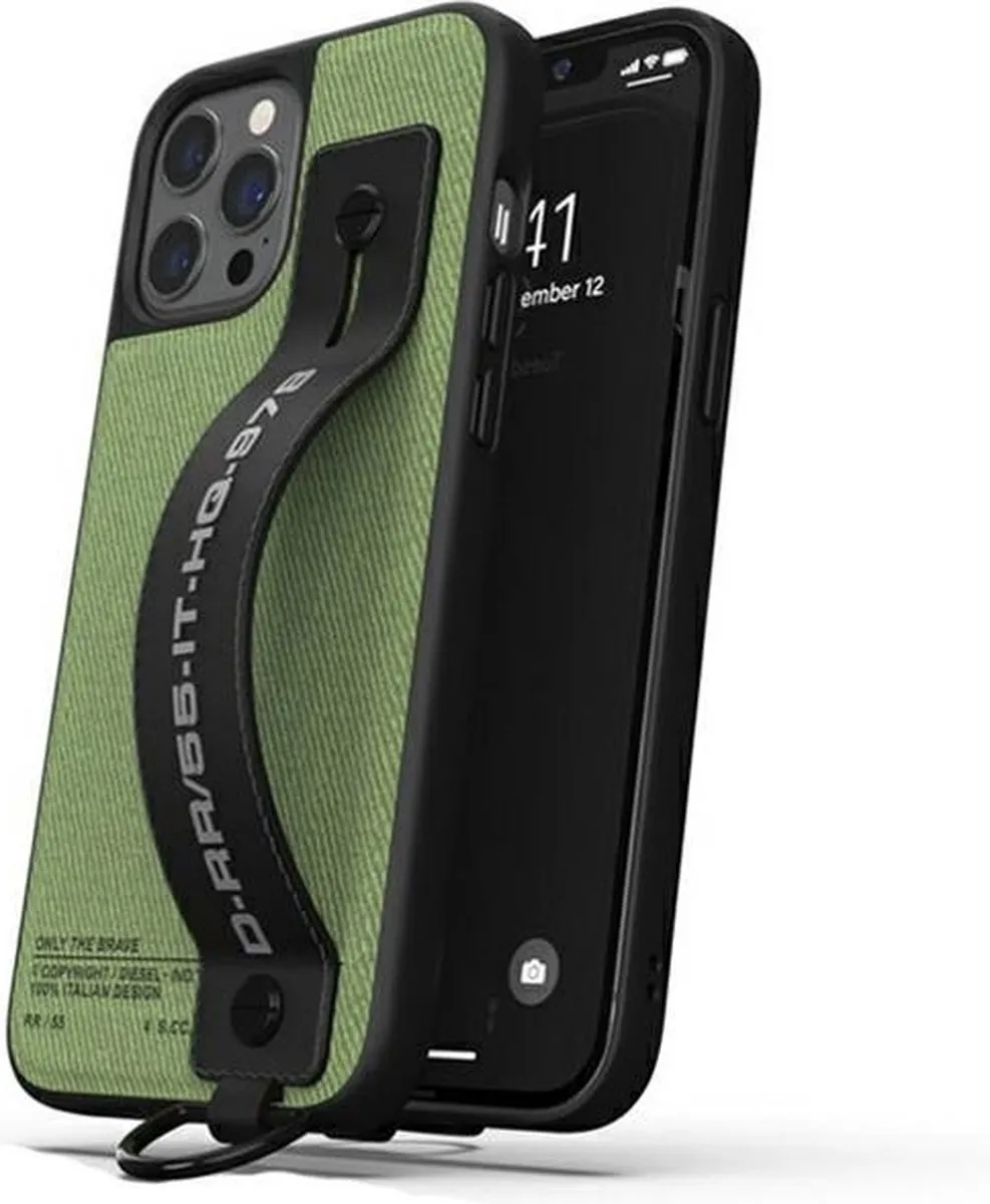 Diesel Utility Twill Back Case - iPhone 12/12 Pro Groen - afbeelding 6 van 6