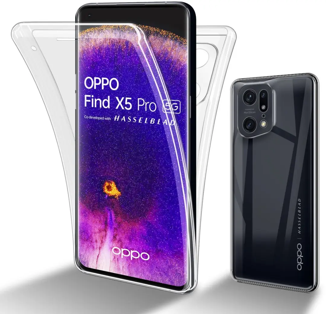 Cadorabo Hoesje geschikt voor Oppo FIND X5 PRO in TRANSPARANT