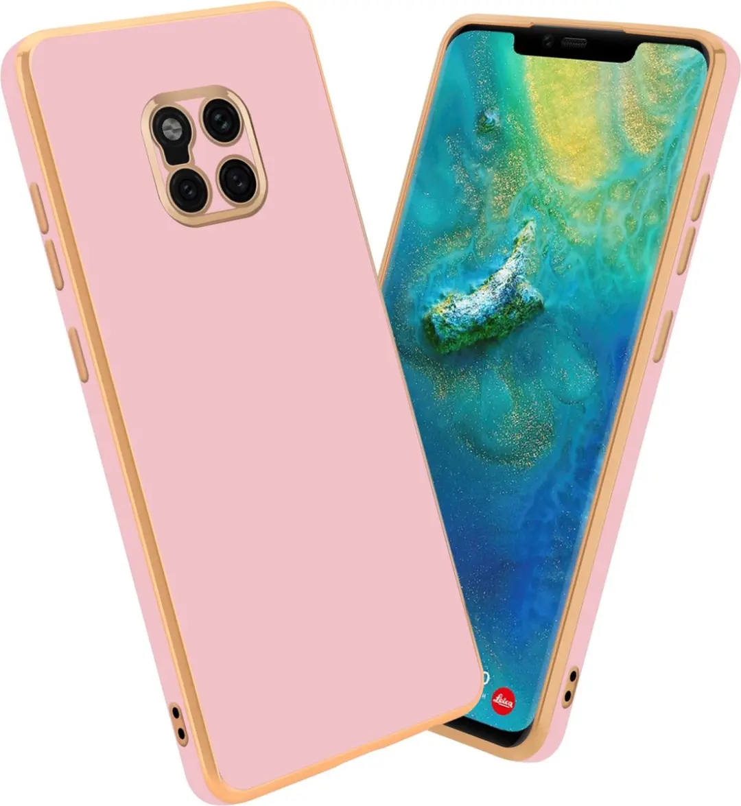 Cadorabo Hoesje geschikt voor Huawei MATE 20 PRO in Glossy Roze