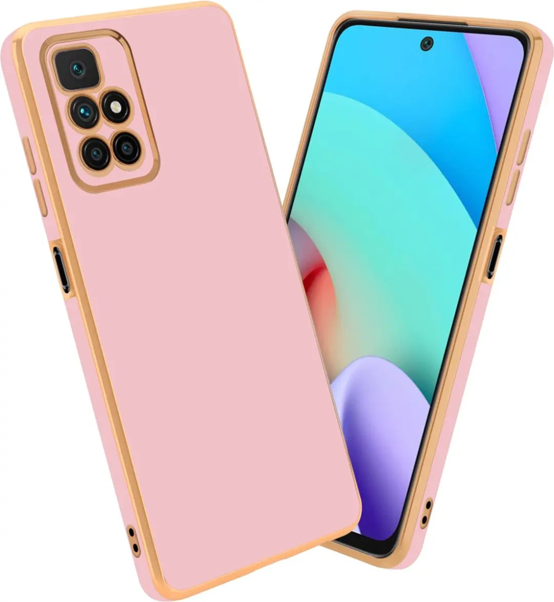 Cadorabo Hoesje geschikt voor Xiaomi RedMi 10 in Glossy Roze
