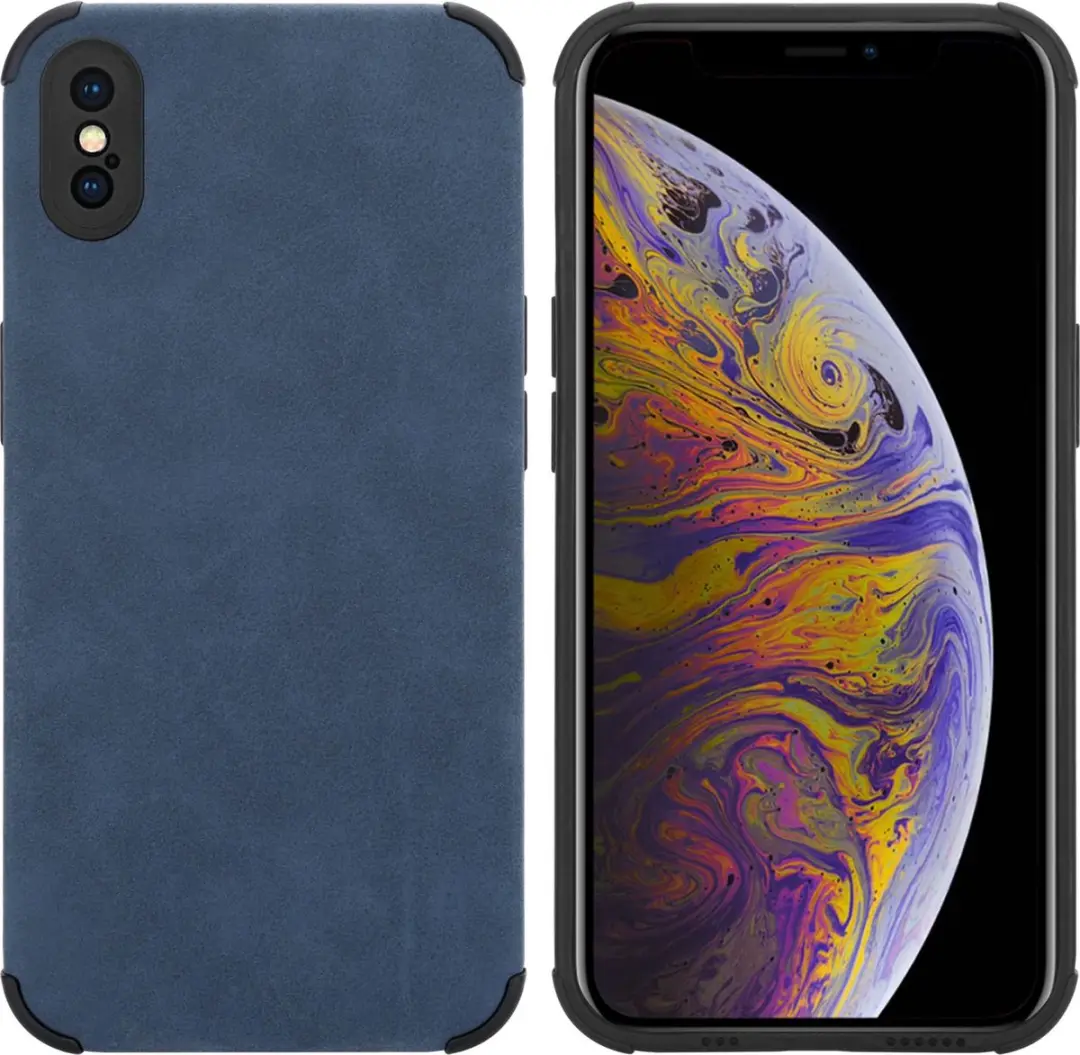 Cadorabo Hoesje geschikt voor Apple iPhone XS MAX in Saffier Blauw
