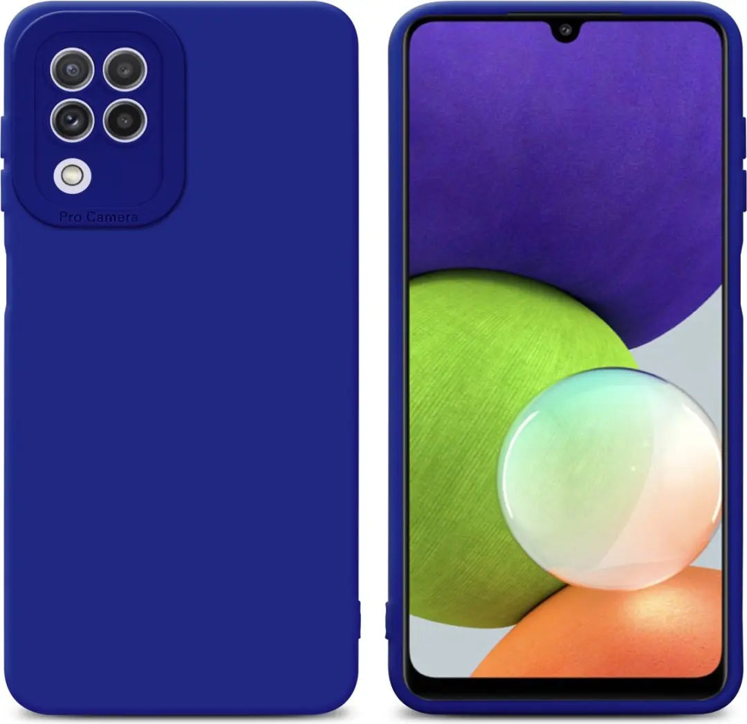 Cadorabo Hoesje geschikt voor Samsung Galaxy A22 4G in FLUID BLAUW
