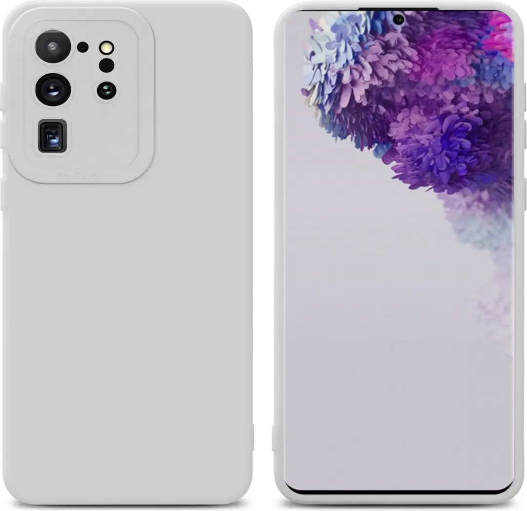Cadorabo Hoesje geschikt voor Samsung Galaxy S20 ULTRA in FLUID WIT