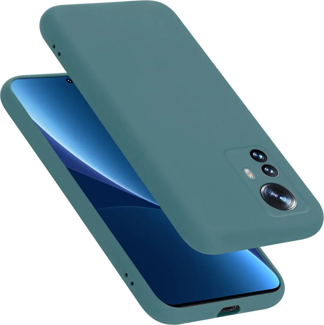 Cadorabo Hoesje geschikt voor Xiaomi 12 PRO in LIQUID GROEN