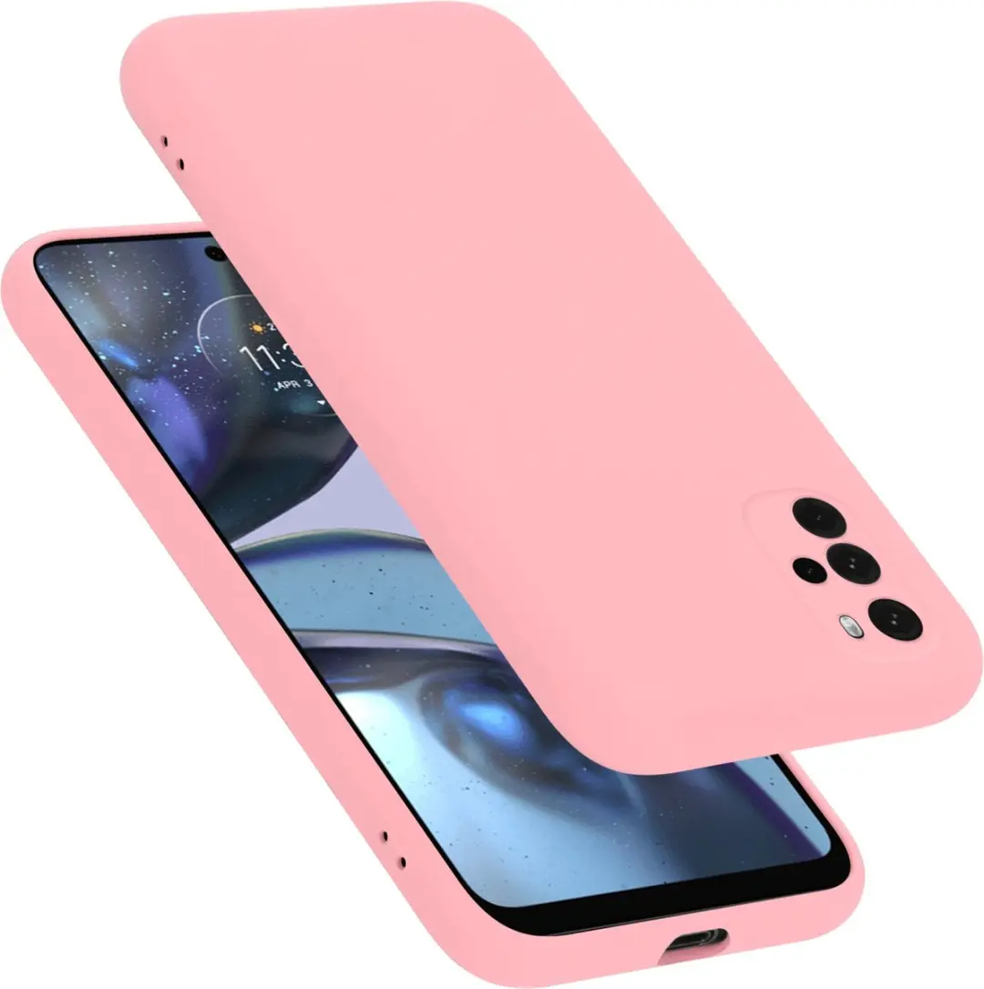 Cadorabo Hoesje geschikt voor Motorola MOTO G22 in LIQUID ROZE