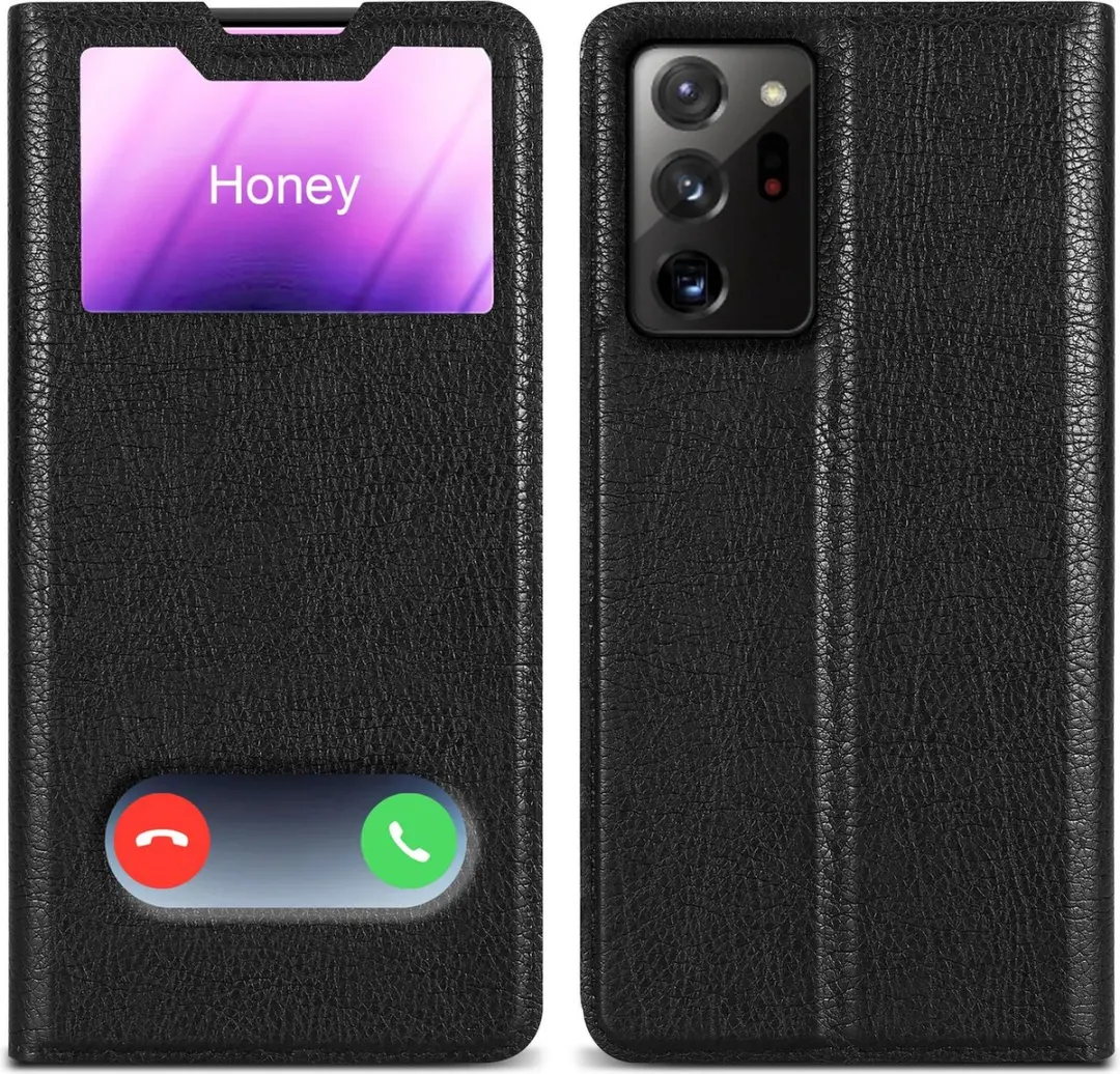 Cadorabo Hoesje geschikt voor Samsung Galaxy NOTE 20 in KOMEET ZWART
