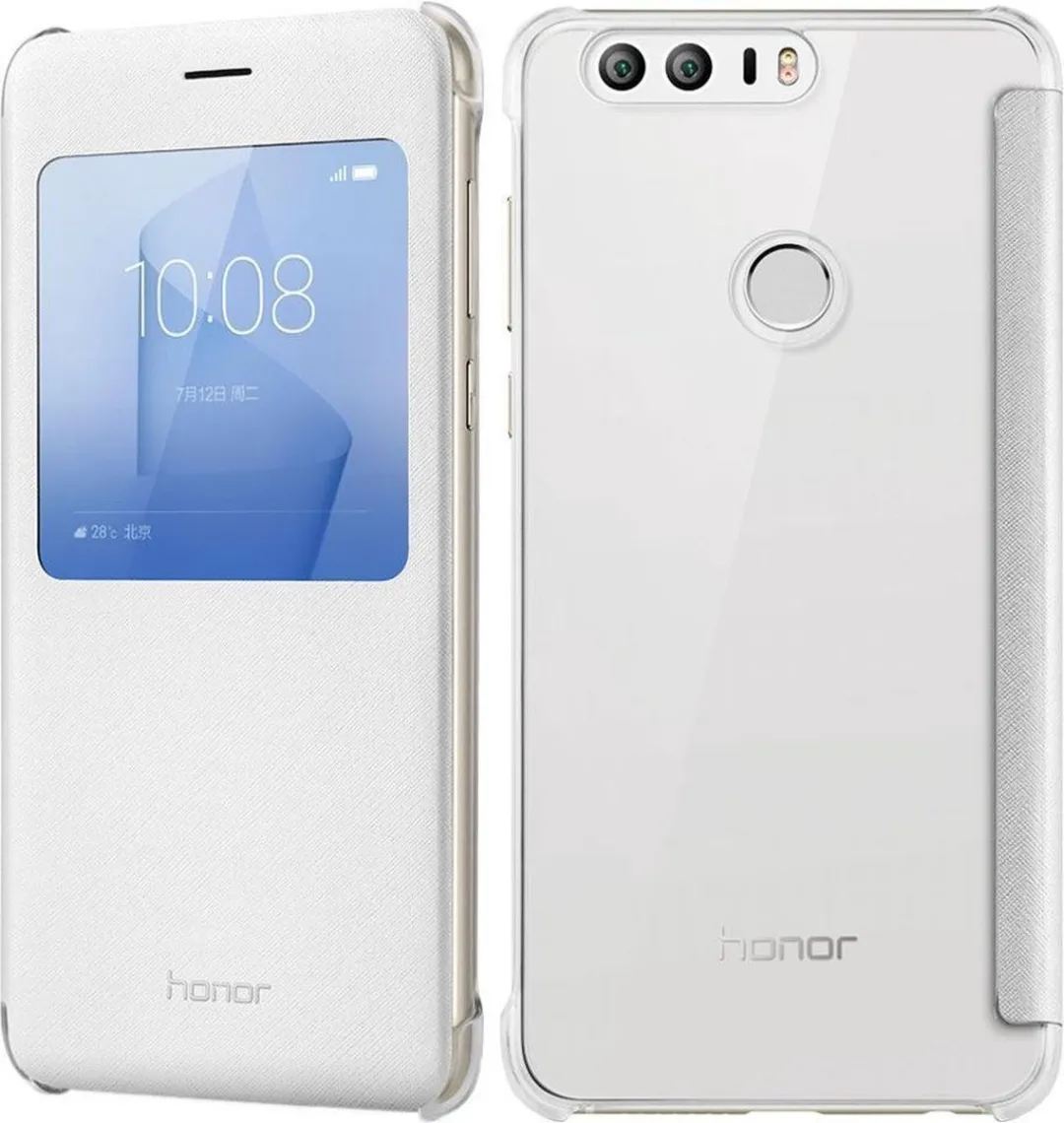 Huawei Honor 8 View Flip Cover - Wit 51991682