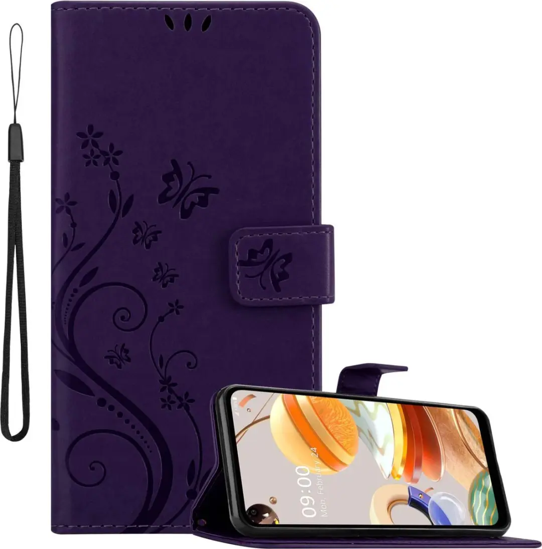 Cadorabo Hoesje geschikt voor LG K61 in Paars