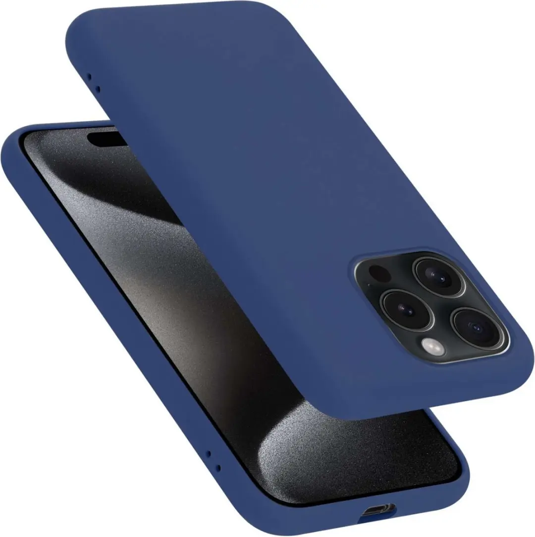 Cadorabo Hoesje geschikt voor Apple iPhone 15 PRO in LIQUID BLAUW