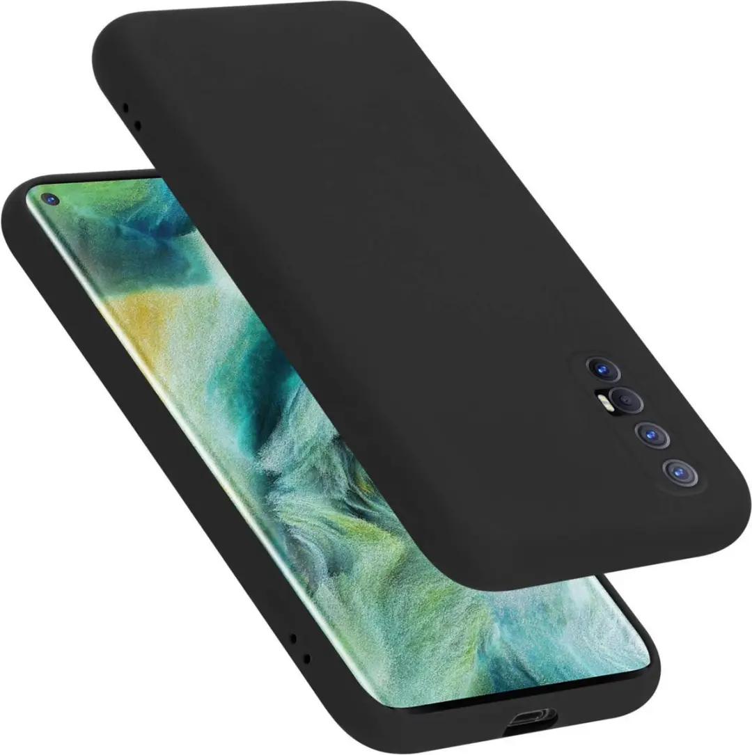Cadorabo Hoesje geschikt voor Oppo FIND X2 NEO in LIQUID ZWART