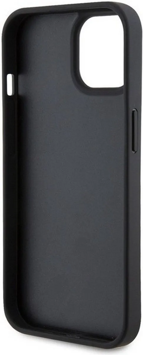 Ferrari PU Leather iPhone 15 Hoes - Zwart
