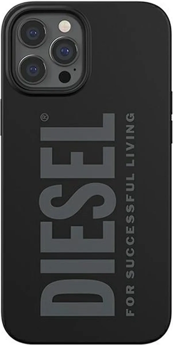 Diesel Silicone Hoes iPhone 12 Pro Max - Zwart - afbeelding 5 van 5